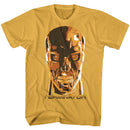 TERMINATOR CREEPY FACE S T-Shirt in Ginger