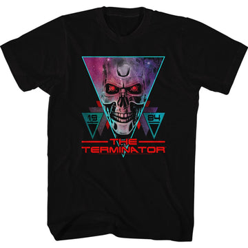 TERMINATOR SPACE FACE S T-Shirt in Black
