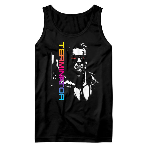 TERMINATOR NEON TANK S T-Shirt in Black