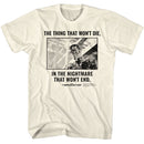 TERMINATOR WONT DIE S T-Shirt in Natural