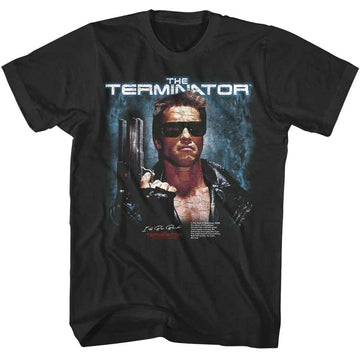 TERMINATOR JACKET AND PISTOL POSTER S T-Shirt in Smoke
