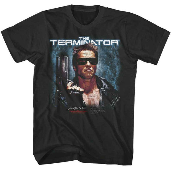 TERMINATOR JACKET AND PISTOL POSTER S T-Shirt in Smoke