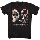 TERMINATOR DARK FATE SARAH AND REV9 S T-Shirt in Black