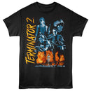 TERMINATOR 2 FIERY COLLAGE S T-Shirt in Black