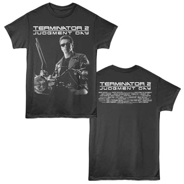 TERMINATOR 2 T2 CREDITS S ***F&B*** T-Shirt in Smoke