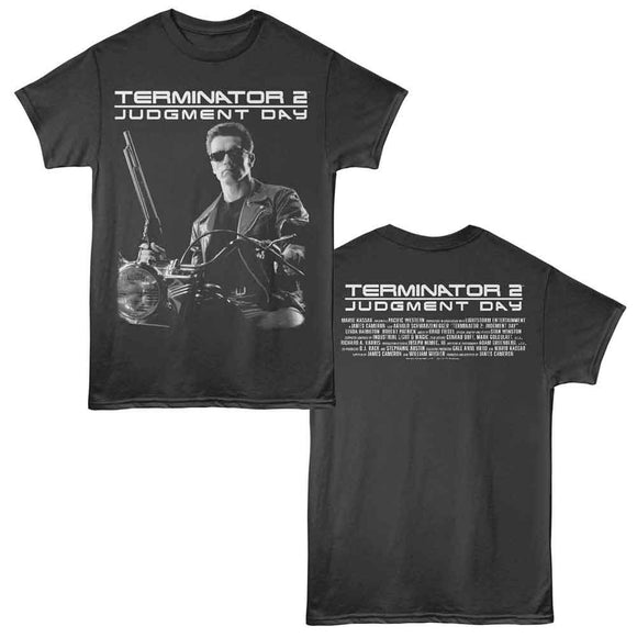 TERMINATOR 2 T2 CREDITS S ***F&B*** T-Shirt in Smoke