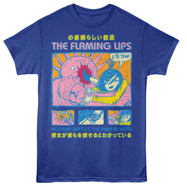 FLAMING LIPS THE TFL YOSHIMI COMIC S T-Shirt in Royal