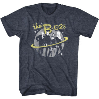 The B52S Logo And Planet Adult T-Shirts