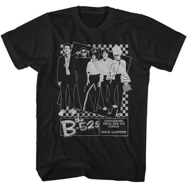 THE B52S ROCK LOBSTER POSTER S T-Shirt in Black