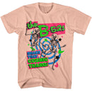 THE B52S SHAKE THAT COSMIC THANG S T-Shirt in Peach