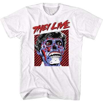 THEY LIVE OBEY S T-Shirt in White