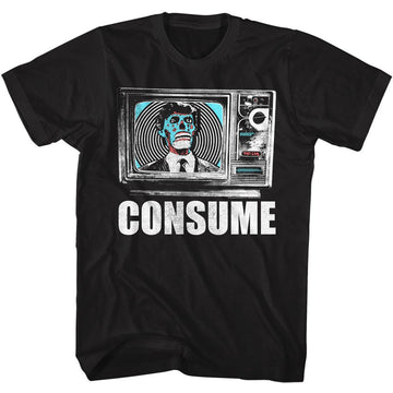THEY LIVE CONSUME S T-Shirt in Black