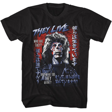 THEY LIVE CONSUME S T-Shirt in Black