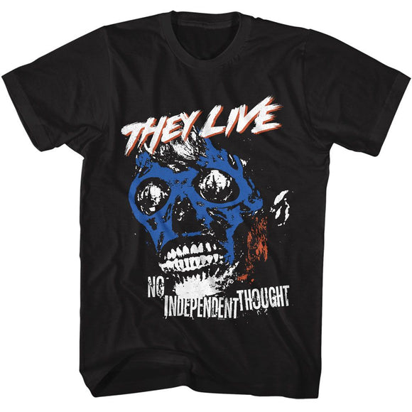 THEY LIVE NO INDEPENDENT THOUGHT S T-Shirt in Black