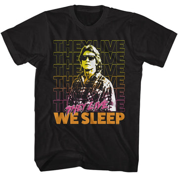 THEY LIVE NADA WE SLEEP S T-Shirt in Black