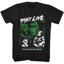 THEY LIVE DEAD WRONG S T-Shirt in Black
