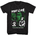 They Live They Live Dead Wrong Adult T-Shirts