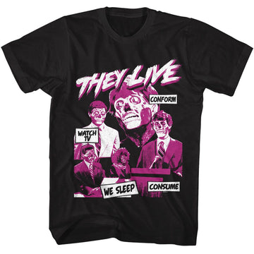 THEY LIVE CONFORM S T-Shirt in Black