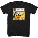 THIS IS FINE 1ST PANEL S T-Shirt in Black