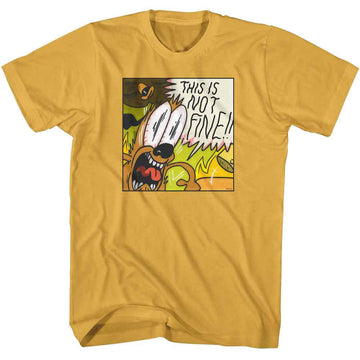 THIS IS FINE NOT FINE S T-Shirt in Ginger