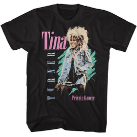 TINA TURNER PASTEL RETRO S T-Shirt in Black