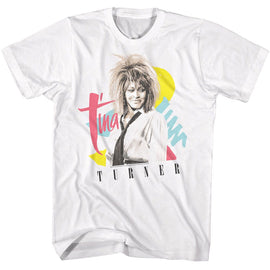 TINA TURNER SHAPES S T-Shirt in White