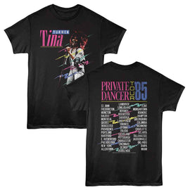 TINA TURNER PRIVATE DANCER TOUR 85 ***F&B*** S T-Shirt in Black
