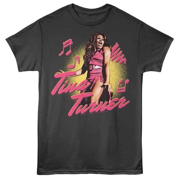 TINA TURNER CHUNKY GRAPHICS S T-Shirt in Smoke