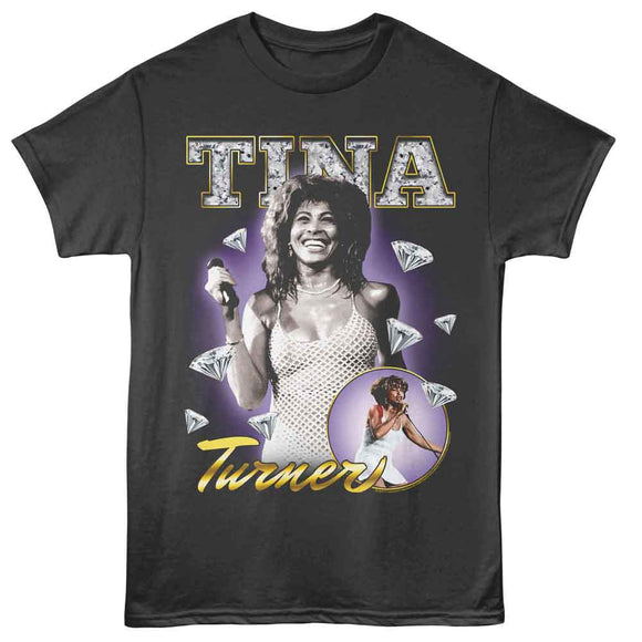 TINA TURNER DIAMONDS S T-Shirt in Smoke