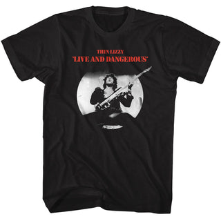 Thin Lizzy Thin Lizzy Live And Dangerous Adult T-Shirts