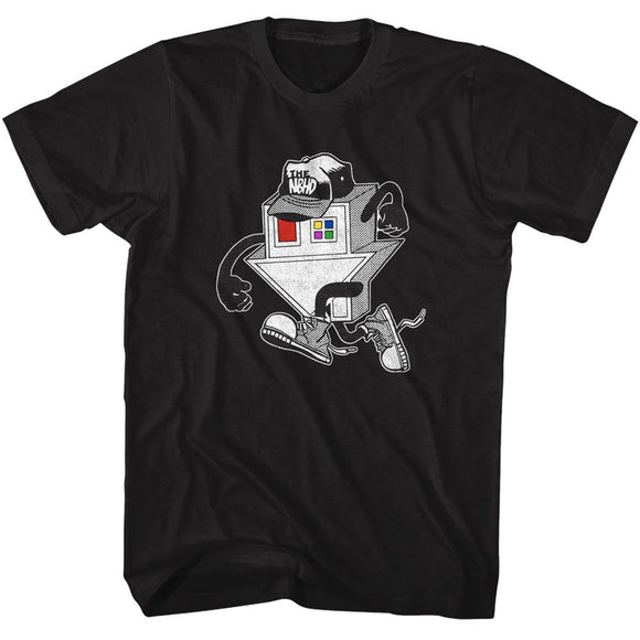 THE NEIGHBOURHOOD RUNNING LOGO S T-Shirt in Black