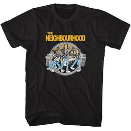 THE NEIGHBOURHOOD FOREST HILLS S T-Shirt in Black