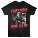 The Office Thats What She Said Black Adult T-Shirt