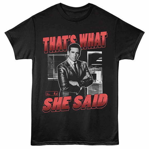 The Office Thats What She Said Black Adult T-Shirt