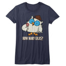 TOOTSIE ROLL MANY LICKS LADIES S T-Shirt in NAVY