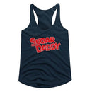 TOOTSIE ROLL SUGAR DADDY LADIES RACERBACK S T-Shirt in Midnight NAVY