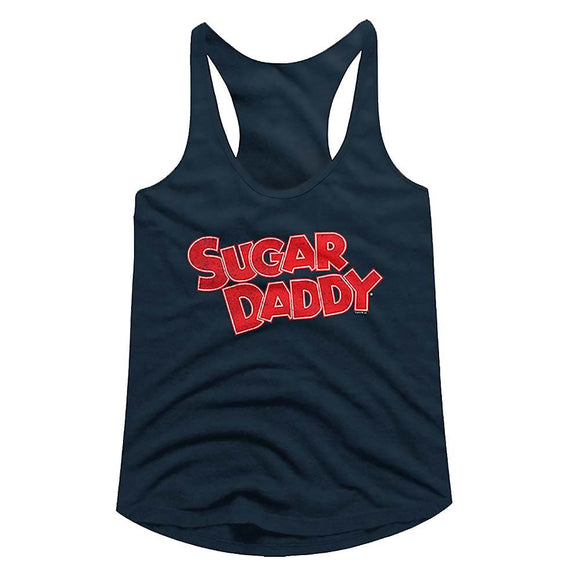 TOOTSIE ROLL SUGAR DADDY LADIES RACERBACK S T-Shirt in Midnight NAVY
