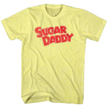 TOOTSIE ROLL SUGAR DADDY S T-Shirt in Yellow Heather