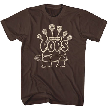 TOOTSIE ROLL TURTLE POPS S T-Shirt in DARK Chocolate