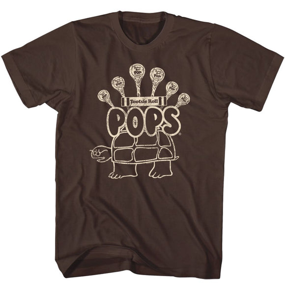 TOOTSIE ROLL TURTLE POPS S T-Shirt in DARK Chocolate