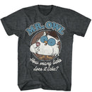 TOOTSIE ROLL MR OWL S T-Shirt in Black Heather