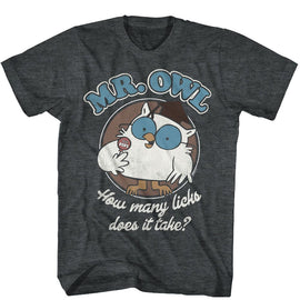 TOOTSIE ROLL MR OWL S T-Shirt in Black Heather