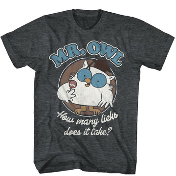 TOOTSIE ROLL MR OWL S T-Shirt in Black Heather