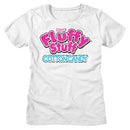 TOOTSIE ROLL FLUFFLY STUFF LOGO LADIES S T-Shirt in White