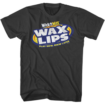 TOOTSIE ROLL WAX LIPS LOGO S T-Shirt in Smoke