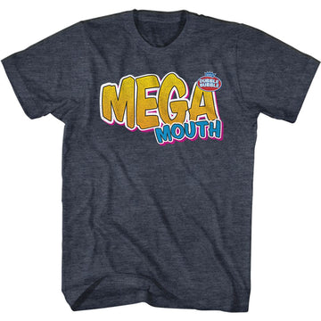 TOOTSIE ROLL MEGA MOUTH LOGO S T-Shirt in NAVY Heather