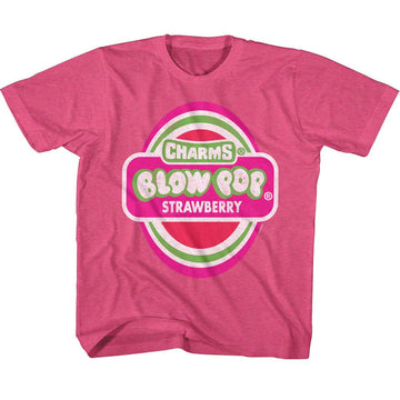 TOOTSIE ROLL SOUR APPLE BLOW POP YOUTH XS 5 6 T-Shirt in Vintage HOT PINK