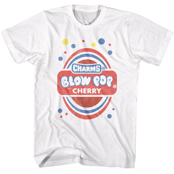 TOOTSIE ROLL CHERRY WRAPPER ART S T-Shirt in White