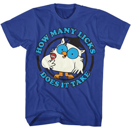 TOOTSIE ROLL MR OWL LICKS S T-Shirt in Royal
