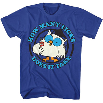 TOOTSIE ROLL MR OWL LICKS S T-Shirt in Royal